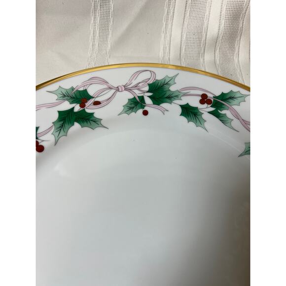 Mikasa Christmas Holly L3473 Buffet Platter 12-1/4" - Picture 3 of 6